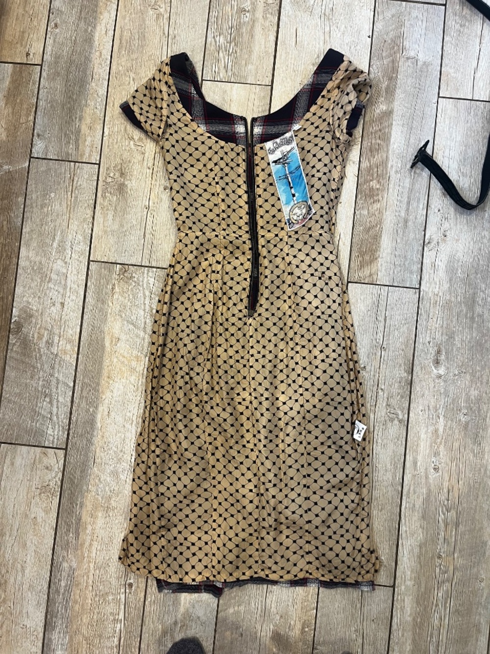 Vintage RARE L.A.M.B by Gwen Stefani Plaid Belted Dress 4/6 - Picture 14 of 16
